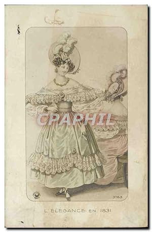 Image du vendeur pour Carte Postale Ancienne Fantaisie Femme L'elegance en 1831 mis en vente par CPAPHIL