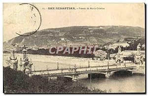 Seller image for Carte Postale Ancienne San Sebastian Puente de Maria Cristina for sale by CPAPHIL