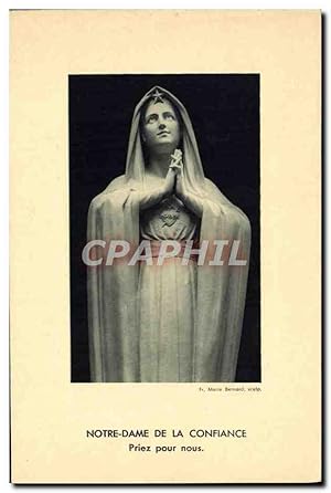 Image du vendeur pour Carte Postale Ancienne Notre Dame De La Confiance Priez Pour Nous mis en vente par CPAPHIL