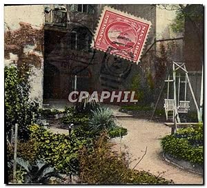 Carte Postale Ancienne Old spanish Court Yard New Orleans