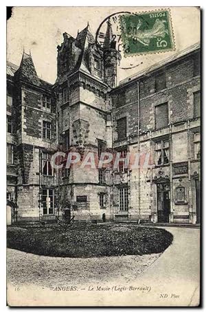 Carte Postale Ancienne Angers Le Musee Logis Barrault