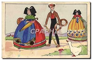 Carte Postale Ancienne Alsace Folklore