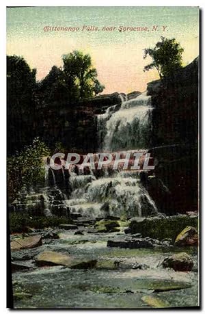 Carte Postale Ancienne Chittenango Falls Near Syrcause