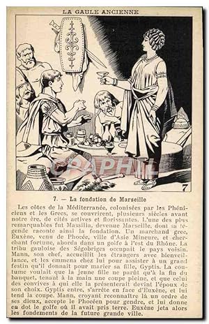 Image du vendeur pour Carte Postale Ancienne La Gaule ancienne La fondation de Marseille mis en vente par CPAPHIL