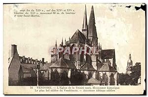 Carte Postale Ancienne Vendome L'Eglise De la Trinite
