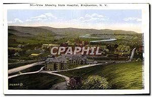 Carte Postale Ancienne View Showing State Hospital Binghamton NY