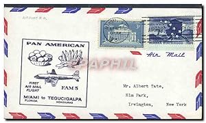 Image du vendeur pour Lettre Etats Unis 1st flight Miami to Tegucigalpa Honduras 27 4 1959 Banane mis en vente par CPAPHIL
