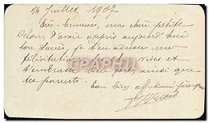 Imagen del vendedor de Petite lettre 14 juillet 1907 a la venta por CPAPHIL