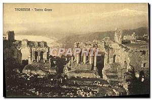 Carte Postale Ancienne Taormina Teatro Greco