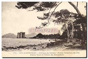 Carte Postale Ancienne île St Honorat Abbaye De Lerins Pointe Orientale De l'île Vieille Tour Et ...