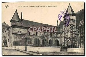 Imagen del vendedor de Carte Postale Ancienne Bourges Le Petit Lycee vue prise de la rue Paradis a la venta por CPAPHIL