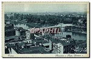 Carte Postale Ancienne Torino Panorama e Ponte Umberto I