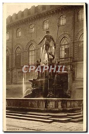 Carte Postale Ancienne Bologna fontana del Nettuno