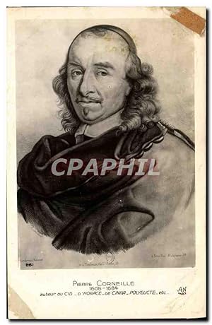 Image du vendeur pour Carte Postale Ancienne Pierre Corneille Auteur Du d'Horace De Cinna mis en vente par CPAPHIL