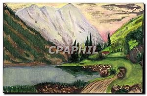 Bild des Verkufers fr Aquarelle Paysage de montagne zum Verkauf von CPAPHIL