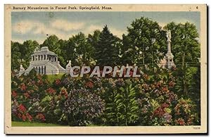 Carte Postale Ancienne Barney Mausoleum in forest park Springfield