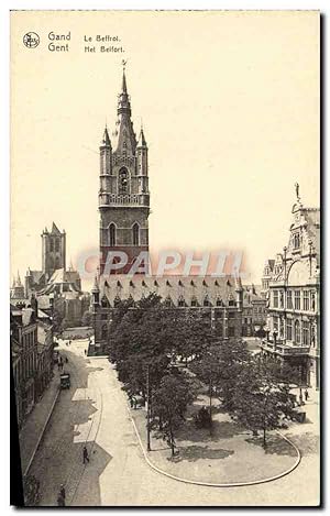 Carte Postale Ancienne Gand Le Beffroi