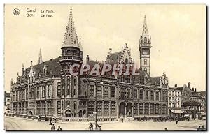 Carte Postale Ancienne Gand La Poste