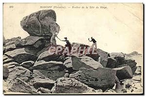 Image du vendeur pour Carte Postale Ancienne Roscoff Rocher de la Tete de Singe mis en vente par CPAPHIL