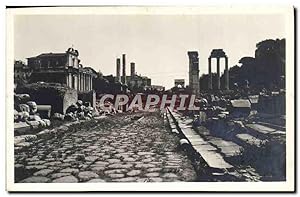 Bild des Verkufers fr Carte Postale Ancienne Roma Foro Romano Via Sacra zum Verkauf von CPAPHIL