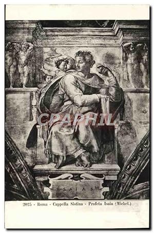 Immagine del venditore per Carte Postale Ancienne Roma Cappella Sistina Profeta Isaia Michelangelo venduto da CPAPHIL