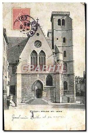 Carte Postale Ancienne Dijon Eglise Et Jean