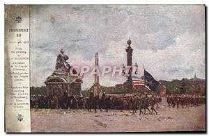 Carte Postale Ancienne Independence Day Militaria