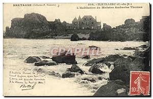 Carte Postale Ancienne île Grande Bretagne île d'Illiec L'habitation de Maestro Ambroise Thomas B...