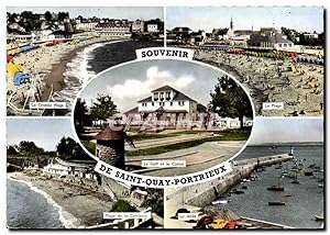 Carte Postale Moderne Souvenir De Saint Quay Portrieux La grande plage de la comtesse Jetée