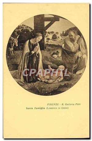 Immagine del venditore per Carte Postale Ancienne Firenze Santa Famiglia Lorenzo di Credi Galleria Pitti venduto da CPAPHIL