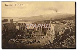 Carte Postale Ancienne Taormina Teatro Greco