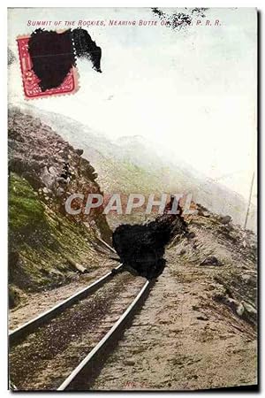 Imagen del vendedor de Carte Postale Ancienne Summit of The Rockies Nearinbg Butte on the NPRR a la venta por CPAPHIL