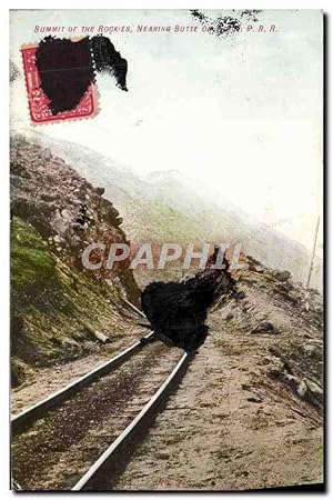 Bild des Verkufers fr Carte Postale Ancienne Summit of The Rockies Nearinbg Butte on the NPRR zum Verkauf von CPAPHIL