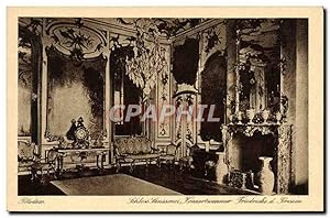 Carte Postale Ancienne Postdam Schloss Sanssouci Konzertzimmer Friedricks d Grossen