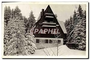 Carte Postale Ancienne Berghaus Oberbarenburg Sachs Erzgebirge