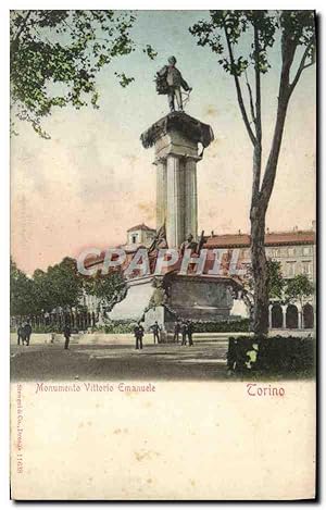 Carte Postale Ancienne Torino Monumento Vittorio Emanuele