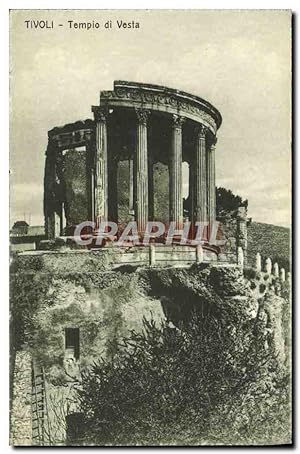 Carte Postale Ancienne Tivoli Tempio Di Vesta