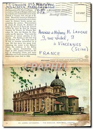 Seller image for Carte Postale Ancienne St James Cathdrale The Basilic Montreal Canada for sale by CPAPHIL