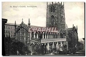 Bild des Verkufers fr Carte Postale Ancienne St Mary's Church Nottingham zum Verkauf von CPAPHIL