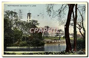 Bild des Verkufers fr Carte Postale Ancienne Nottingham University Lake zum Verkauf von CPAPHIL