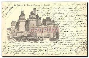 Bild des Verkufers fr Carte Postale Ancienne Chteau de Pierrefonds Chteau Publicite Le Journal des Demoiselles rue Drouot zum Verkauf von CPAPHIL