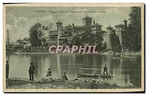 Carte Postale Ancienne Torino Villageeio e Castello Medievale Architetto D'Andrcde