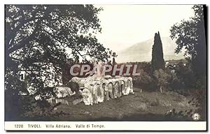 Carte Postale Ancienne Tivoli Villa Adriana Valle Di Temple