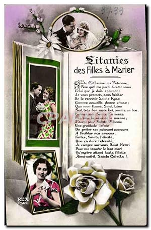 Seller image for Carte Postale Ancienne Litanies Des Filles a Marier Femme for sale by CPAPHIL