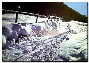 Image du vendeur pour Carte Postale Moderne Images De Chez Nous En Hiver Effet De Contre Jour Sur La Neige mis en vente par CPAPHIL