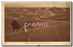 Image du vendeur pour Carte Postale Ancienne Voyage d'un harem a travers le desert mis en vente par CPAPHIL