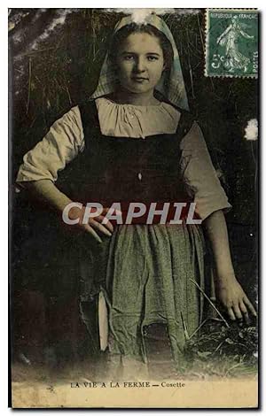 Image du vendeur pour Carte Postale Ancienne Fantaisie Femme La vie a la ferme Cosette mis en vente par CPAPHIL