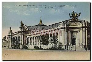 Bild des Verkufers fr Carte Postale Ancienne Tout Paris Palais Des Beaux Arts Ou Grand Palais Avenue Nicolas II zum Verkauf von CPAPHIL