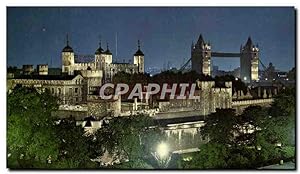 Bild des Verkufers fr Carte Postale Moderne The Tower at Night London zum Verkauf von CPAPHIL