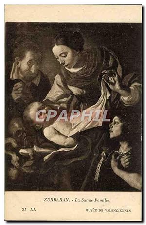 Image du vendeur pour Carte Postale Ancienne Zurbaran La Sainte Famille Musee De Valenciennes mis en vente par CPAPHIL